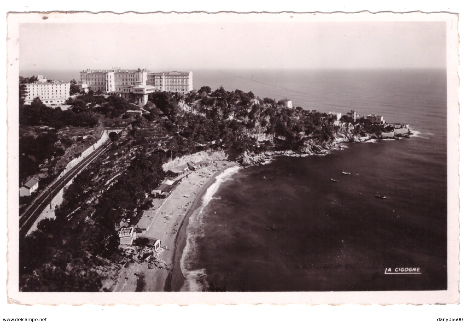 CAP D AIL L'Hotel Eden Et La Plage (carte Photo) - Cap-d'Ail