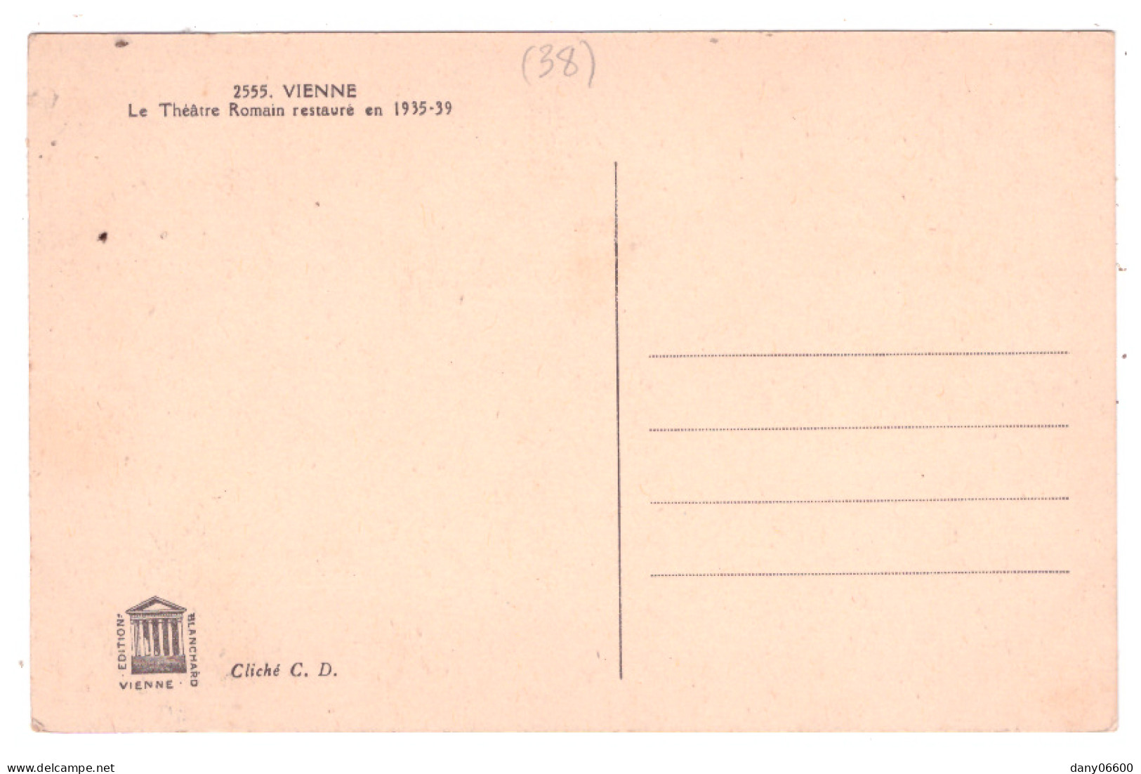 VIENNE - Le Théatre Romain Restauré En 1935-39 - Vienne