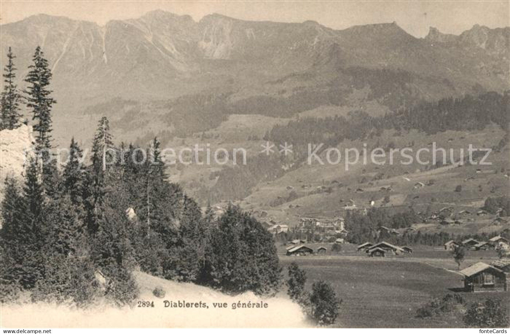 13205403 Les Diablerets Vue Generale Les Diablerets - Sonstige & Ohne Zuordnung