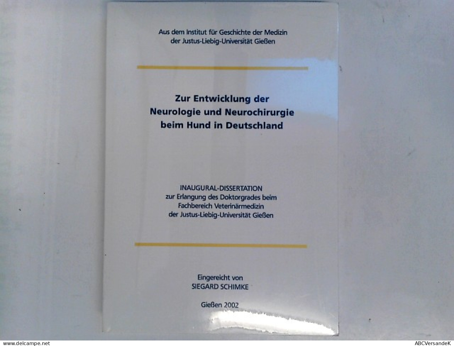 Zur Entwicklung Der Neurologie Und Neurochirurgie Beim Hund In Deutschland - Health & Medecine