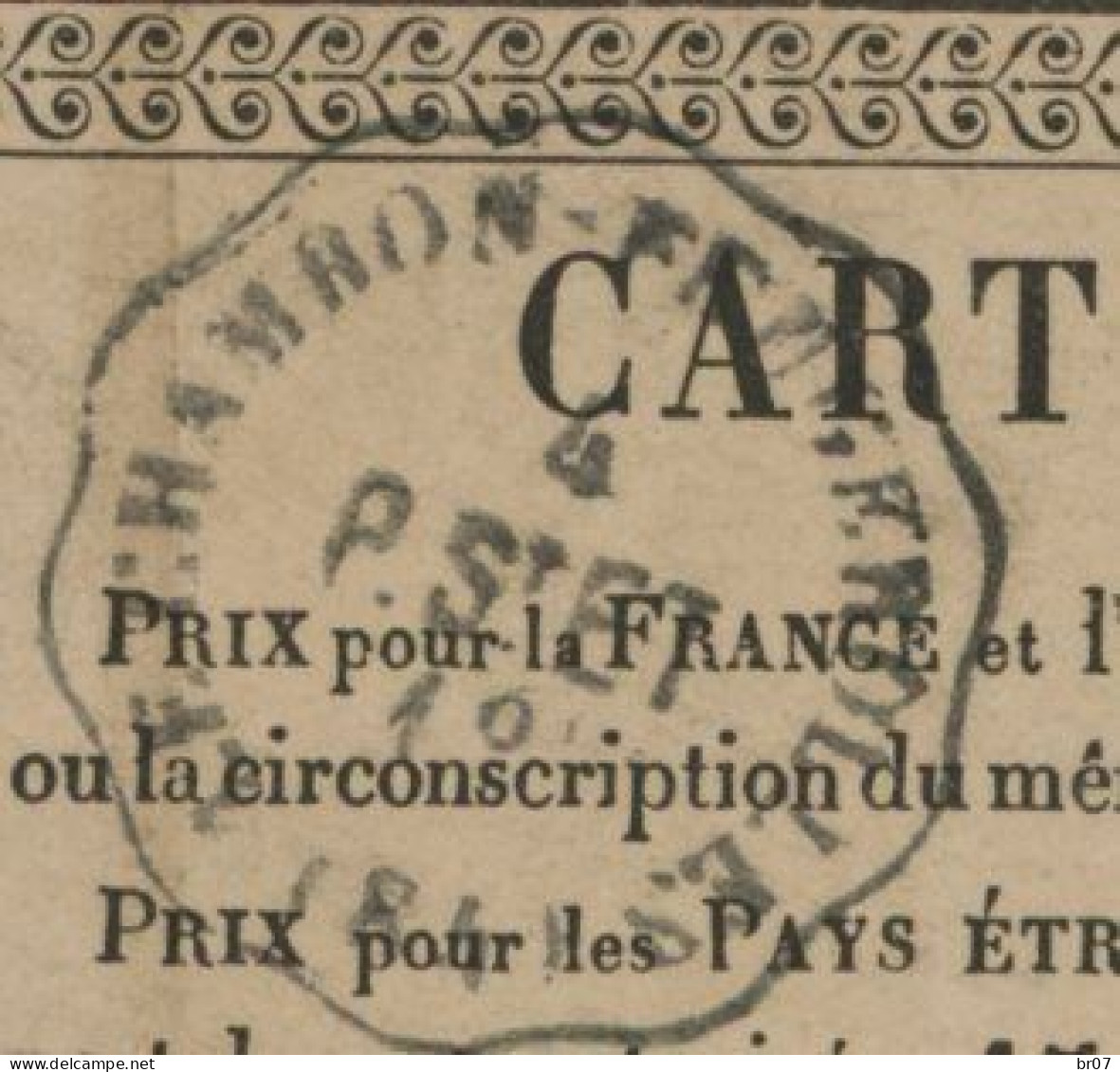 LOIRE CPP 1877 LE CHAMBON FEUGEROLLES / P.St ET CONVOYEUR STATION SUR 15C SAGE - 1877-1920: Periodo Semi Moderno