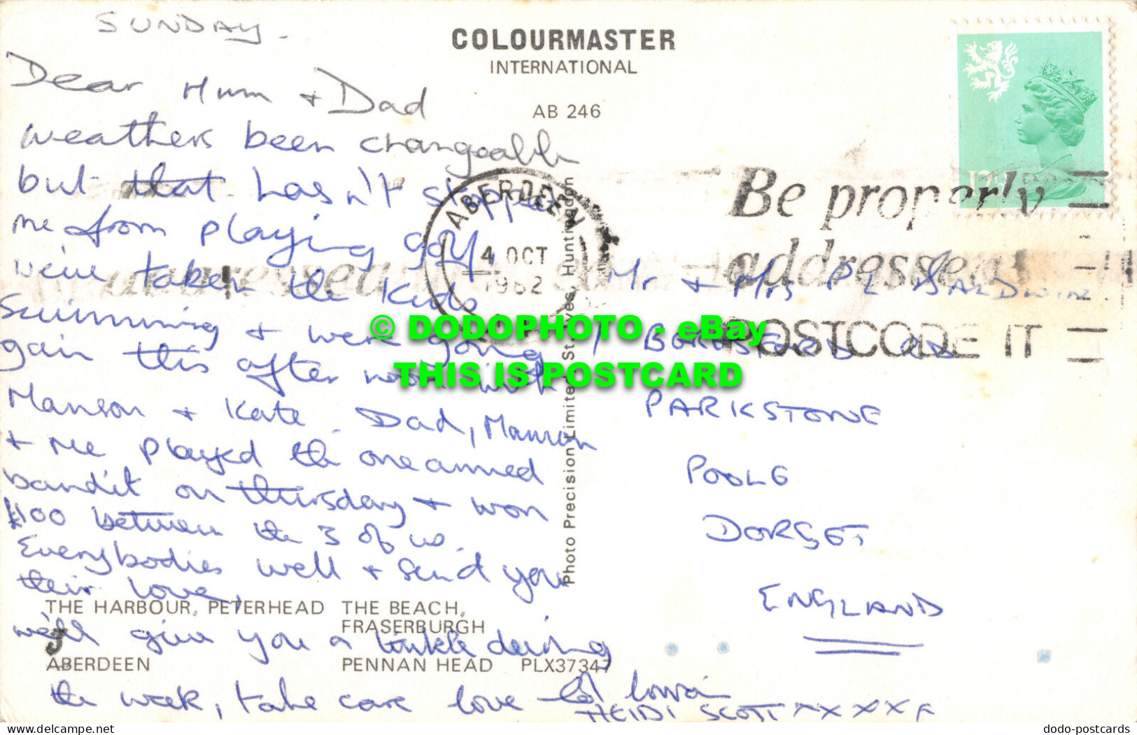 R526058 Greetings From The Aberdeenshire Coast. Colourmaster International. Prec - Monde