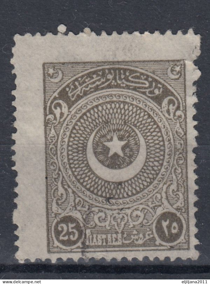 Turkey / Türkei 1923 ⁕ Star & Crescent 25 Pia. Mi.822 ⁕ 1v Used - Gebraucht