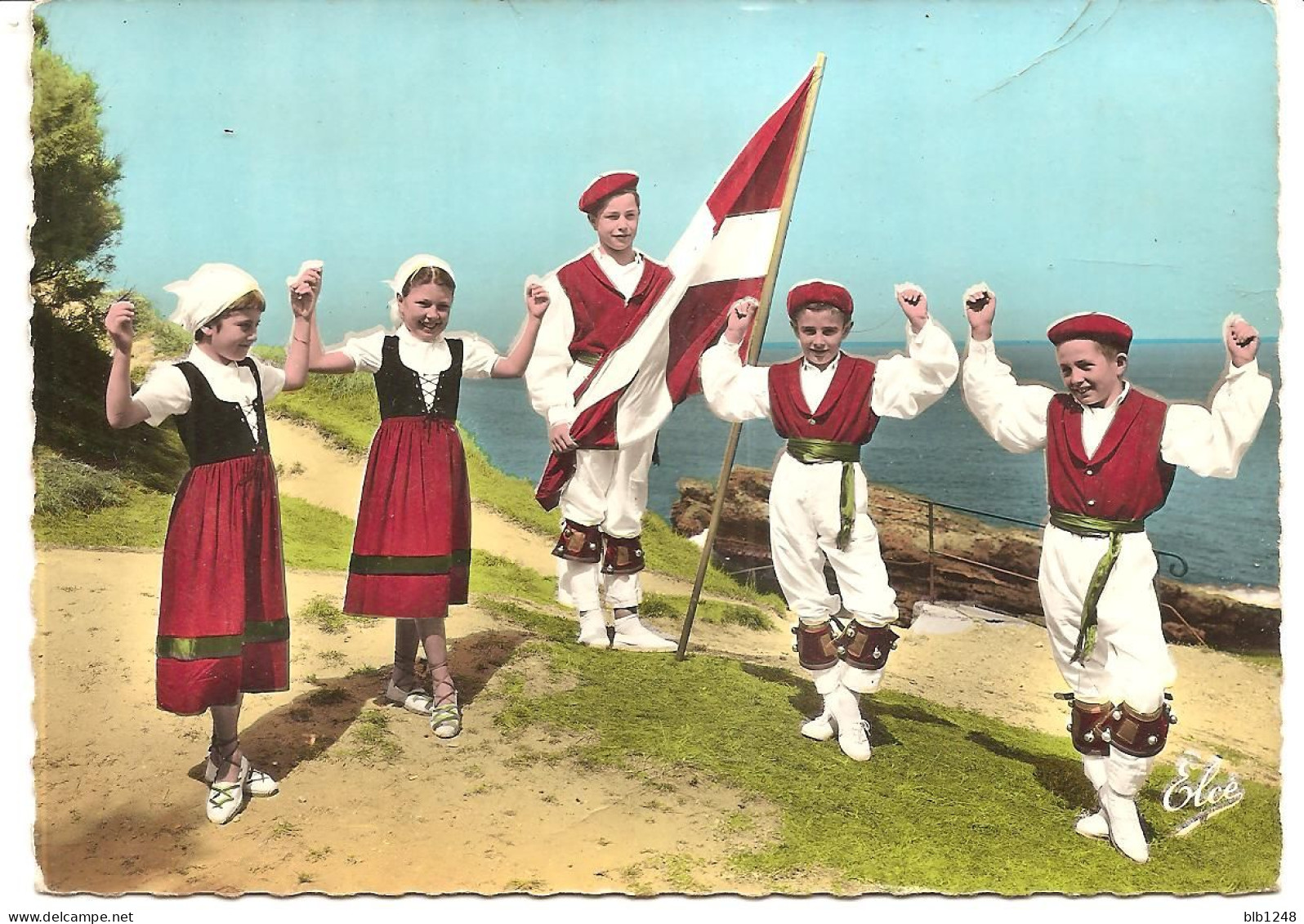 [64] Pyrénées-Atlantiques >  Biarritz   Groupe Chelitz Tarak Fandango Et Drapeau Basque - Biarritz