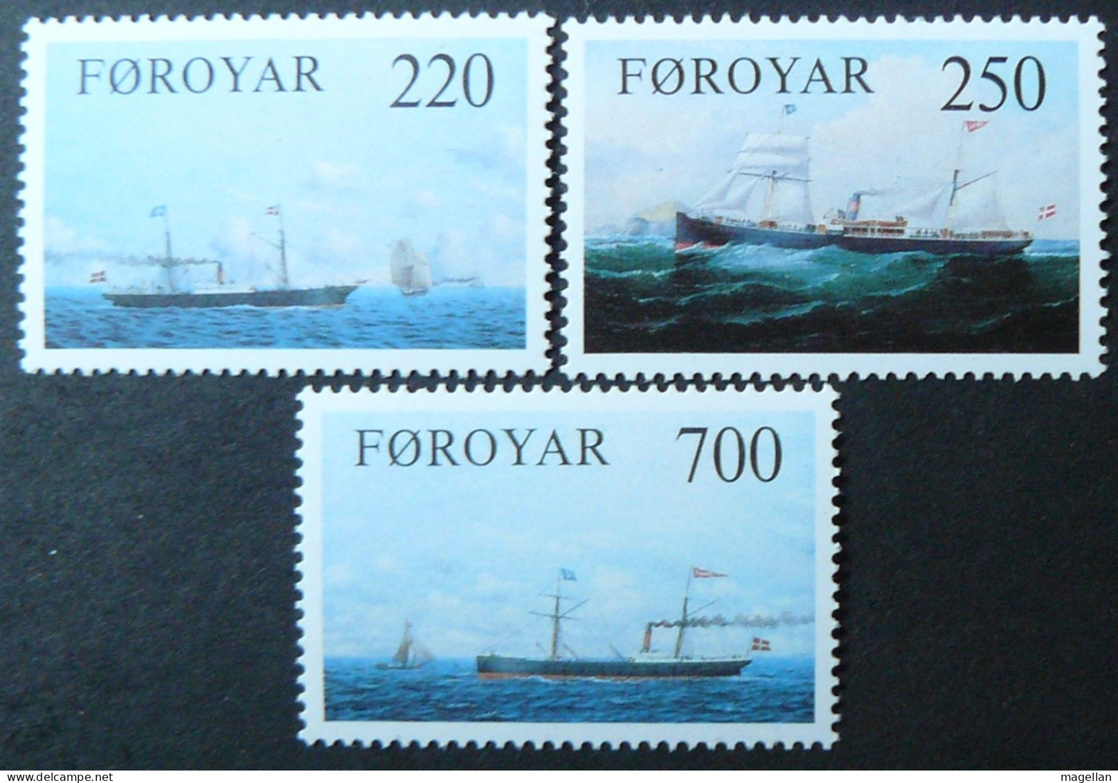 Féroé - Yvert 73/75 Neufs ** (MNH) - 1983 - Bateaux - Voiliers - Ships