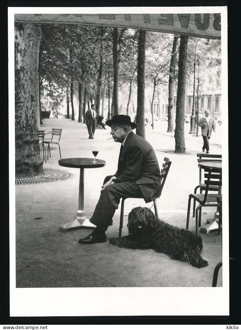 CPSM / CPM 10.5 X 15 Photographe ROBERT DOISNEAU Quai D'Austerlitz Paris 1955 JACQUES PREVERT Et Son Chien - Doisneau