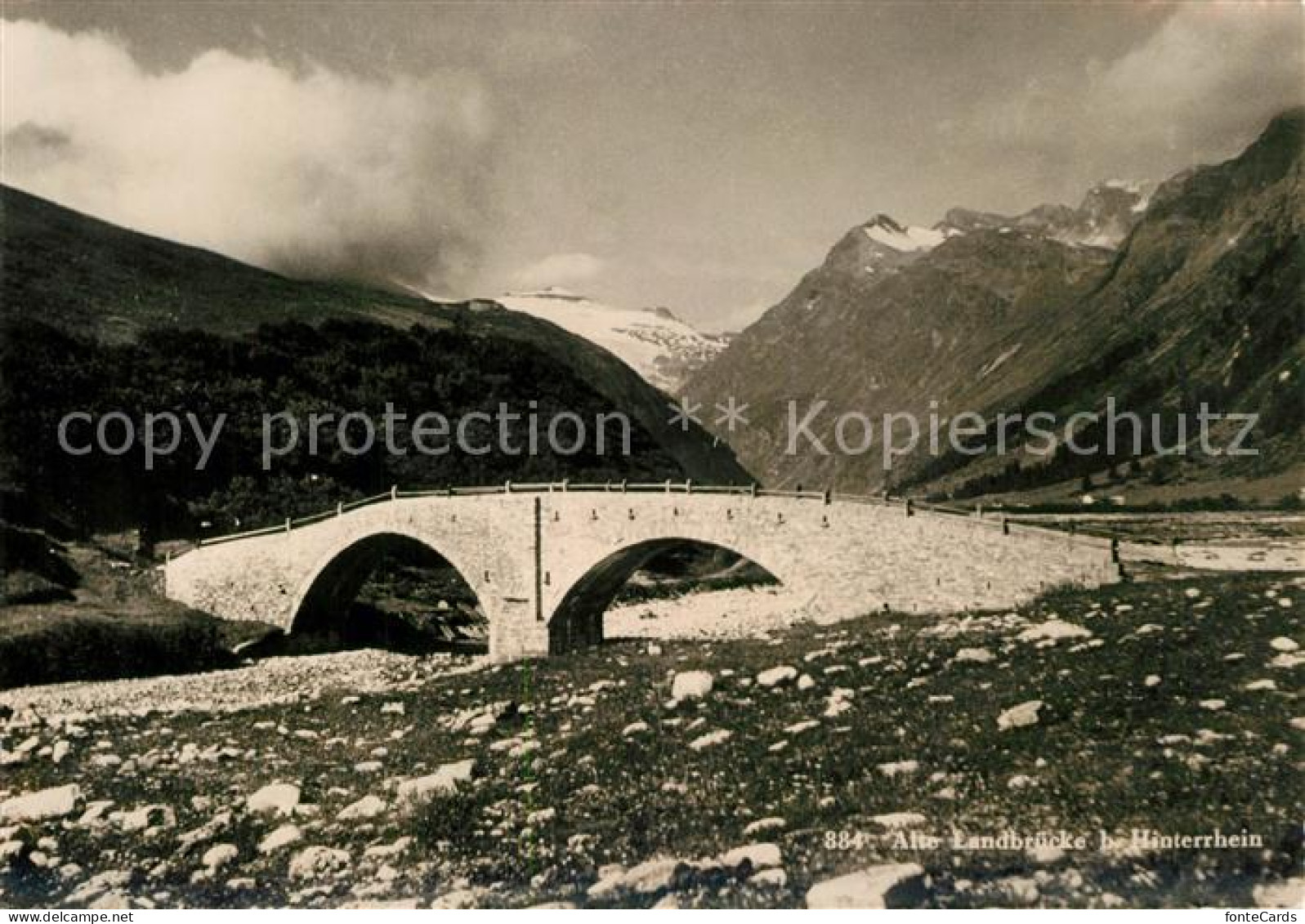 13202118 Hinterrhein Alte Landbruecke Hinterrhein - Autres & Non Classés