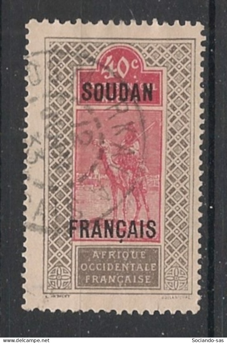 SOUDAN - 1921 - N°YT. 30 - Targui 40c Gris Et Rose - Oblitéré / Used - Used Stamps