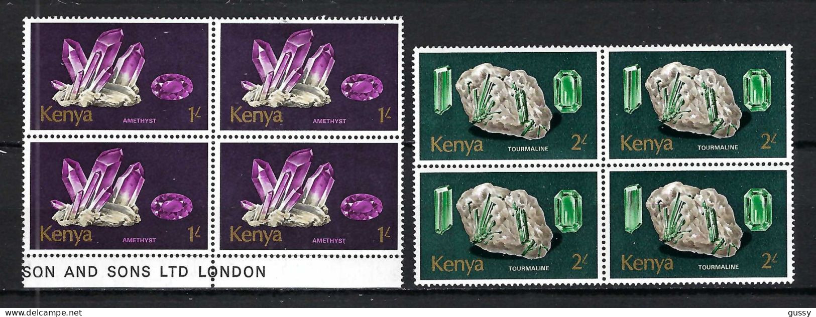 KENYA 1970: Lot De Neufs** "MINERAUX" - Kenia (1963-...)