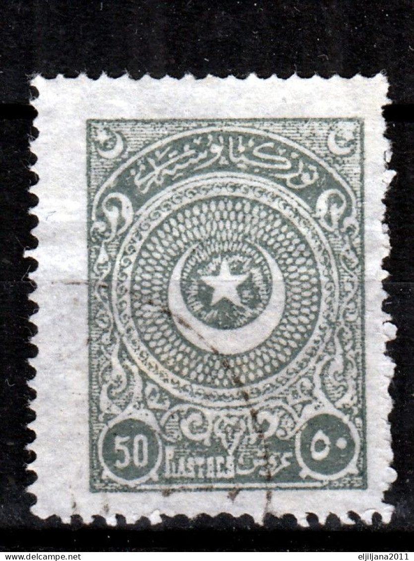 Turkey / Türkei 1923 ⁕ Star & Crescent 50 Pia. Mi.823 ⁕ 1v Used - Gebruikt