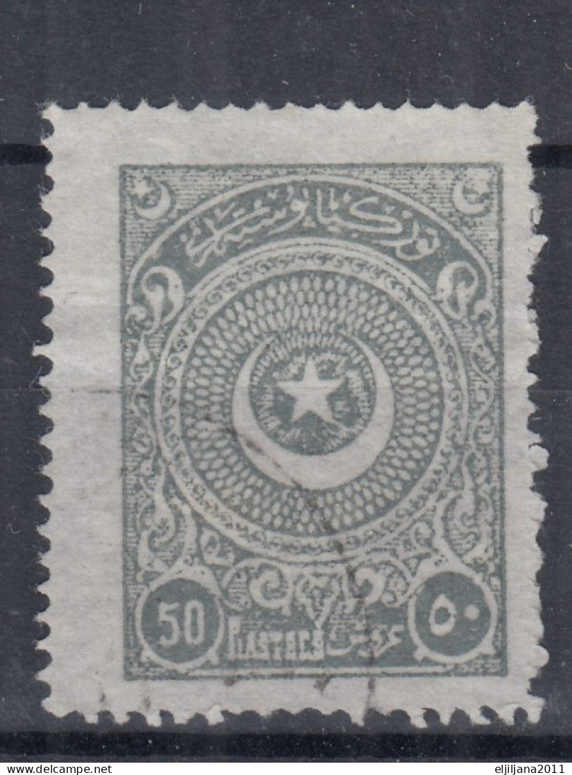 Turkey / Türkei 1923 ⁕ Star & Crescent 50 Pia. Mi.823 ⁕ 1v Used - Usados
