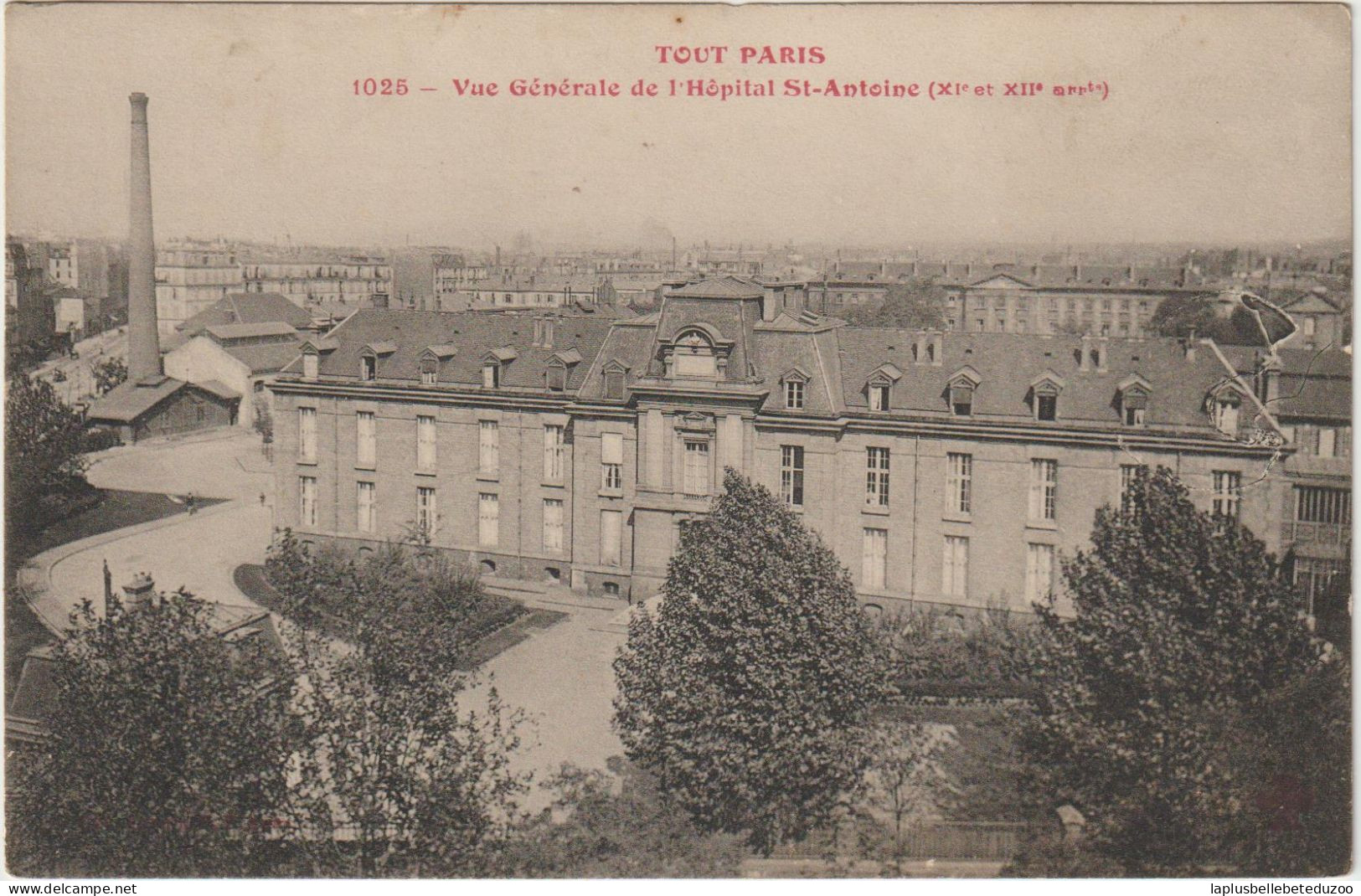 CPA - 75 - PARIS Xe Et XIIe - TOUT PARIS - Vue Générale De L'Hôpital ST ANTOINE - Cliché Pas Courant 1916 - Salud, Hospitales