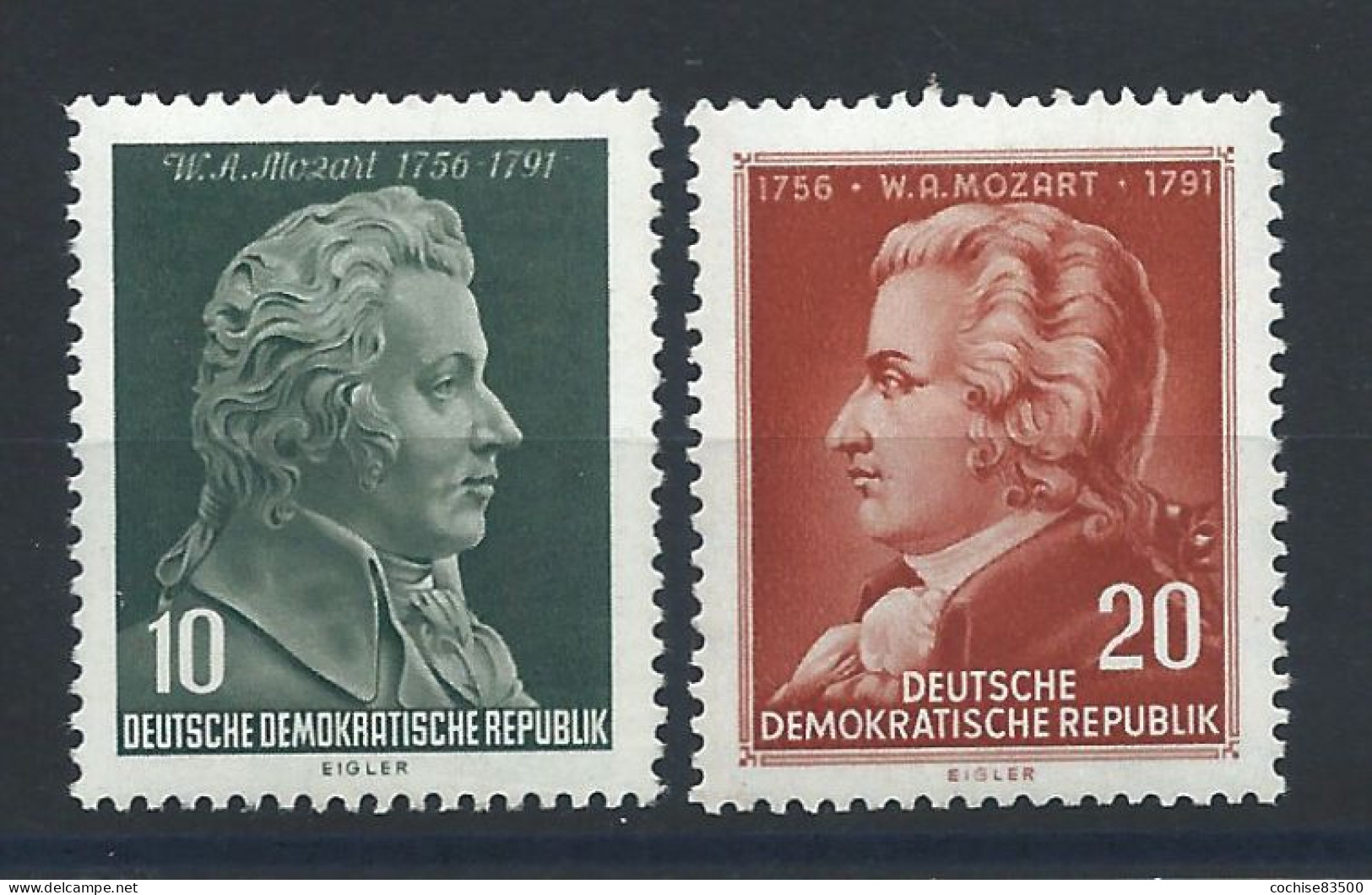 Allemagne RDA N°235/36** (MNH) 1956 - Naissance De Mozart - Neufs
