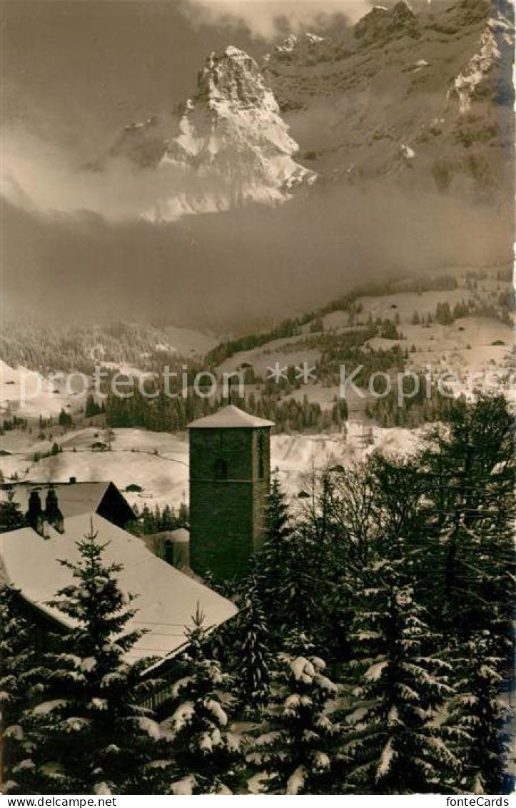 13202001 Adelboden Kirche Nuenihorn Adelboden - Otros & Sin Clasificación