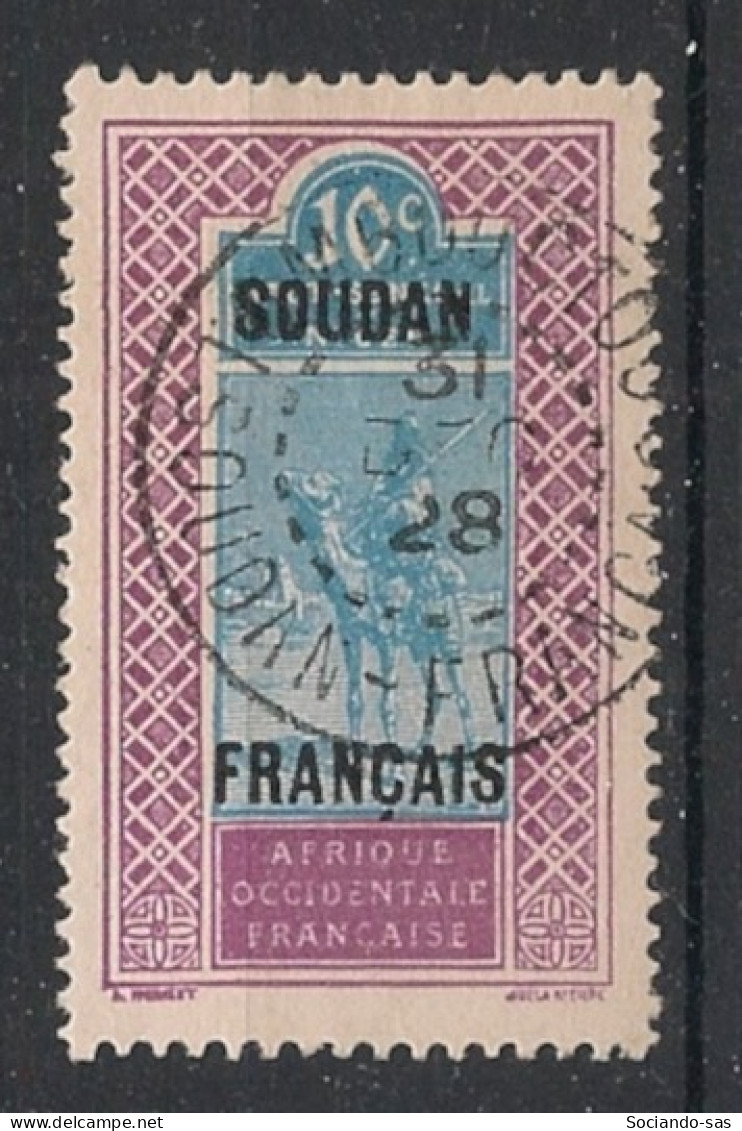 SOUDAN - 1925-26 - N°YT. 37 - Targui 10c Lilas-rose Et Bleu - Oblitéré / Used - Usati