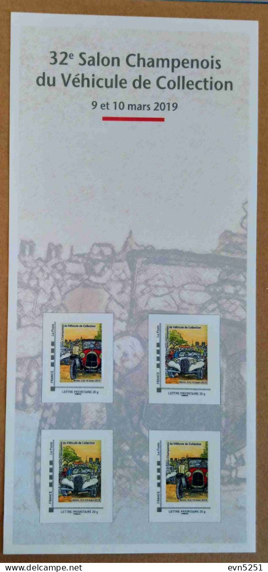 COL-08b : 32ème Salon Champenois Du Véhicule De Collection (autocollants / Autoadhésifs) - Unused Stamps