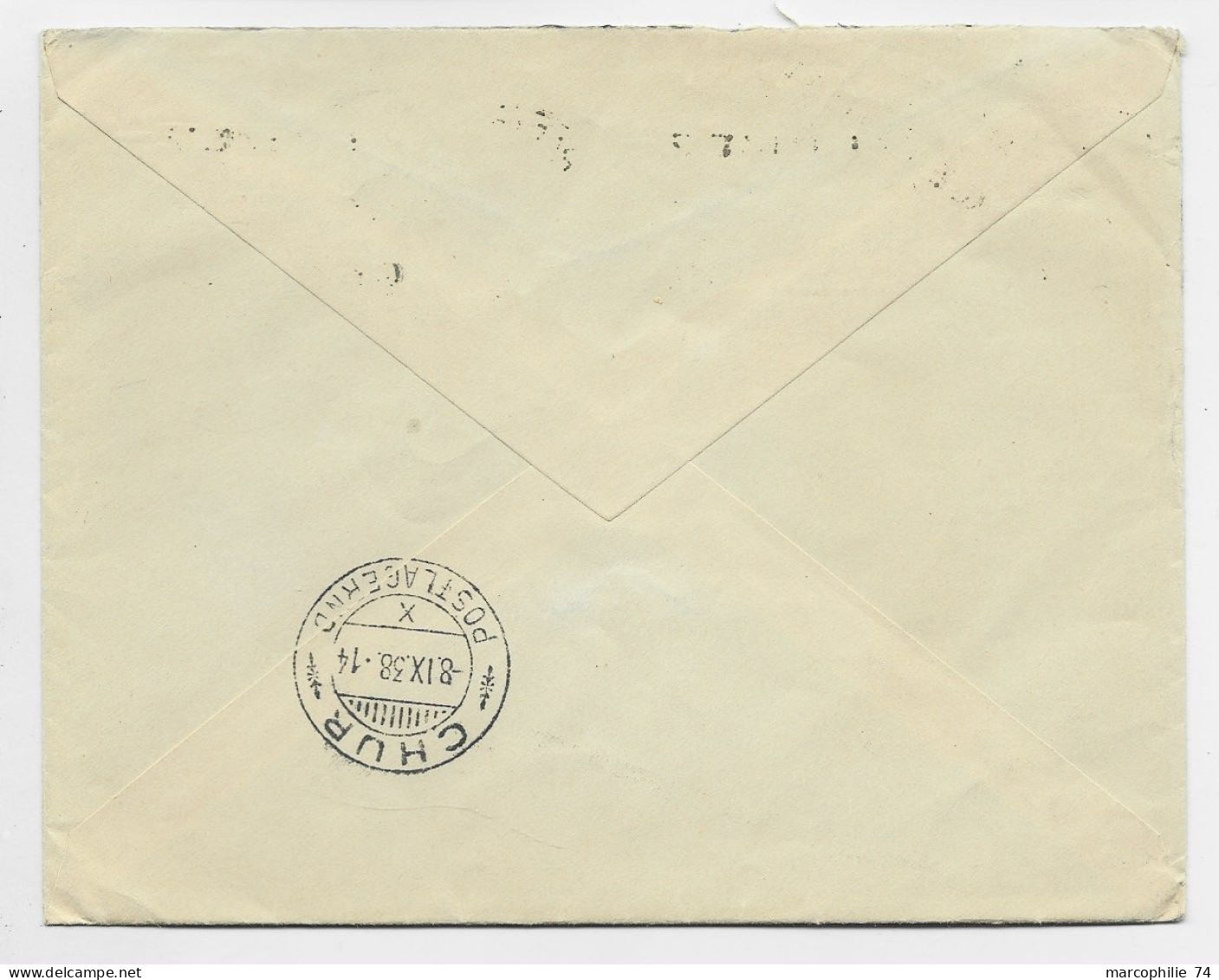 FRANCE N°400 SEUL LETTRE COVER MECANIQUE KRAG FUMEZ LES CIGARETTES CELTIQUES PARIS 34 R DE CHAILLOT 1938 POUR SUISSE - Mechanical Postmarks (Advertisement)