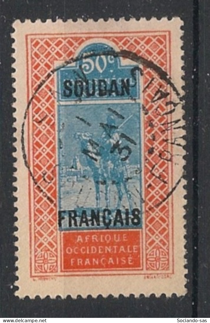 SOUDAN - 1925-26 - N°YT. 40 - Targui 50c Orange Et Bleu - Oblitéré / Used - Usados