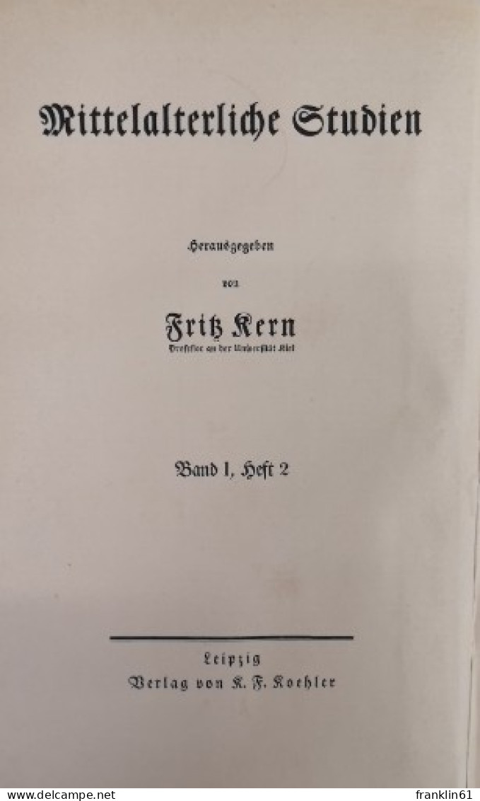 Gottesgnadentum Und Widerstandrecht Im Früheren Mittelalter. Zur Entwicklungsgeschichte Der Monarchie. - 4. 1789-1914