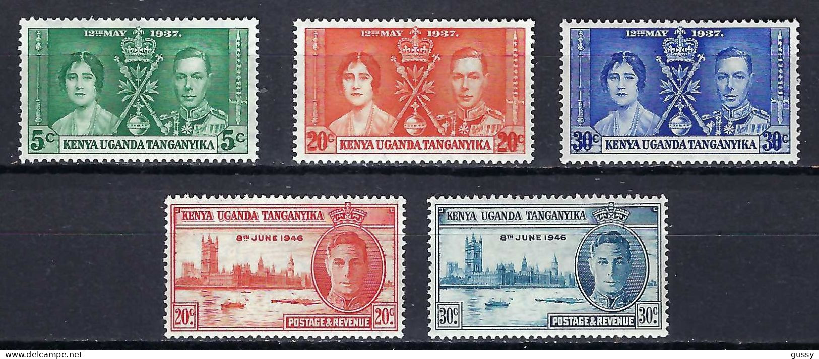 KENYA, OUGANDA & TANGANYIKA Ca.1937-41: Lot De Neufs** - Kenya, Ouganda & Tanganyika