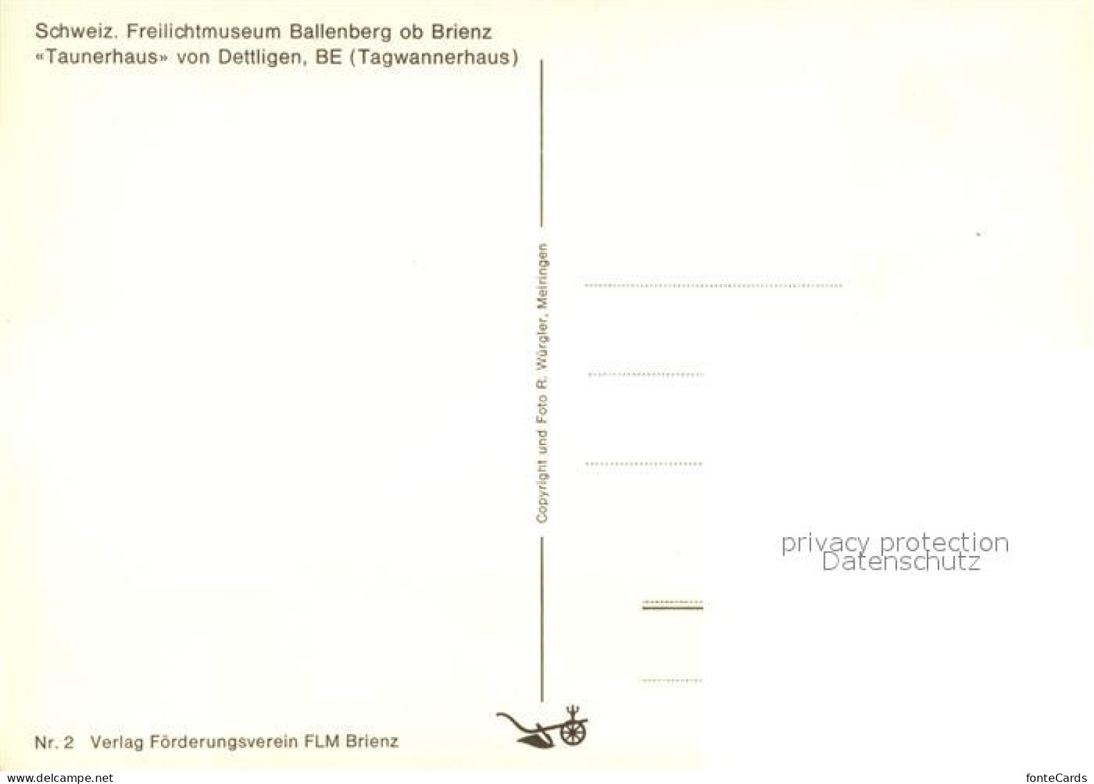 13197972 Brienz BE Freilichtmuseum Ballenberg Taunerhaus Dettligen Tagwannerhaus - Otros & Sin Clasificación