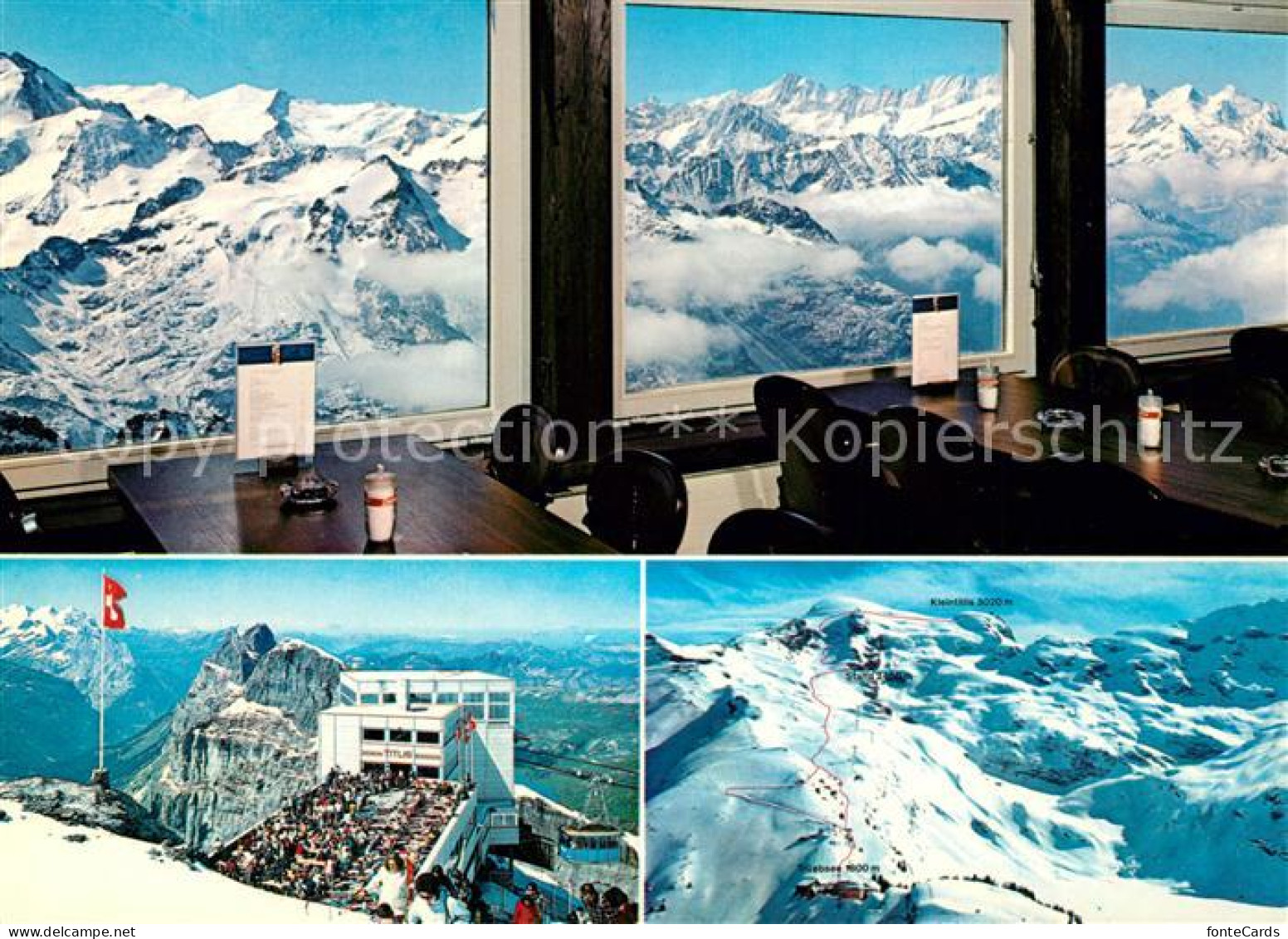 13197970 Engelberg OW Bergstation Panoramarestaurant Klein Titlis Winter Engelbe - Sonstige & Ohne Zuordnung