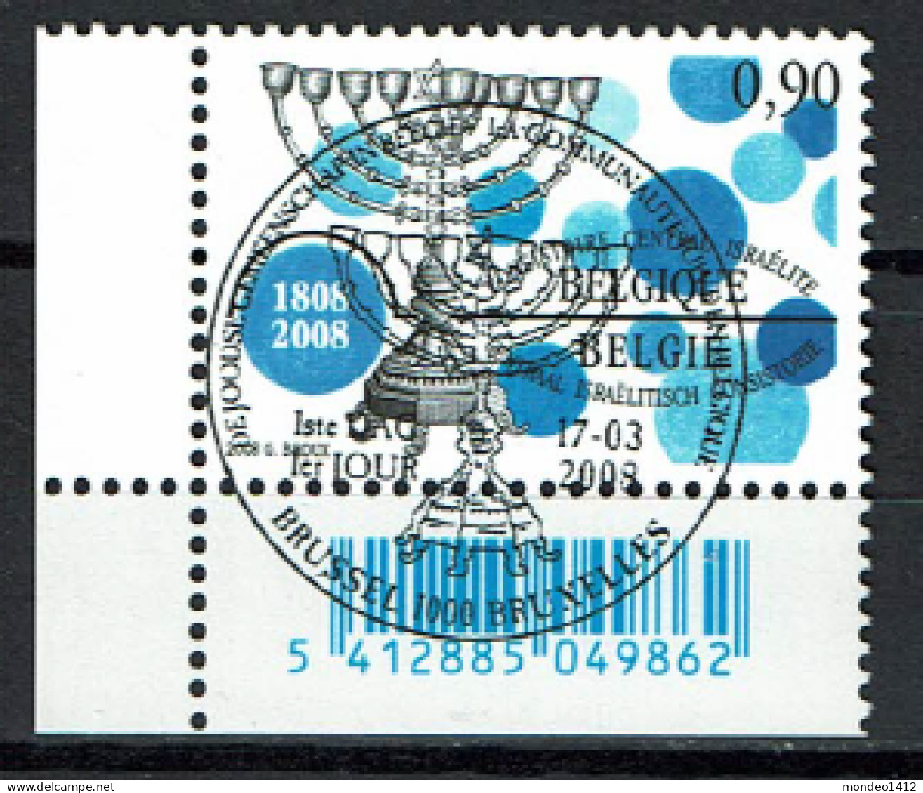 België OBP 3766 - Joodse Gemeenschap - Used Stamps