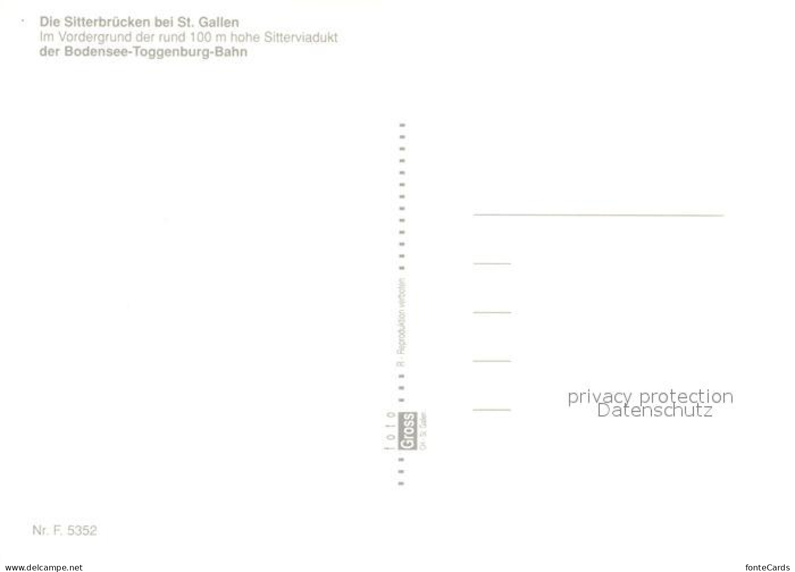 13197953 St Gallen SG Fliegeraufnahme Sitterbruecken St Gallen SG - Other & Unclassified