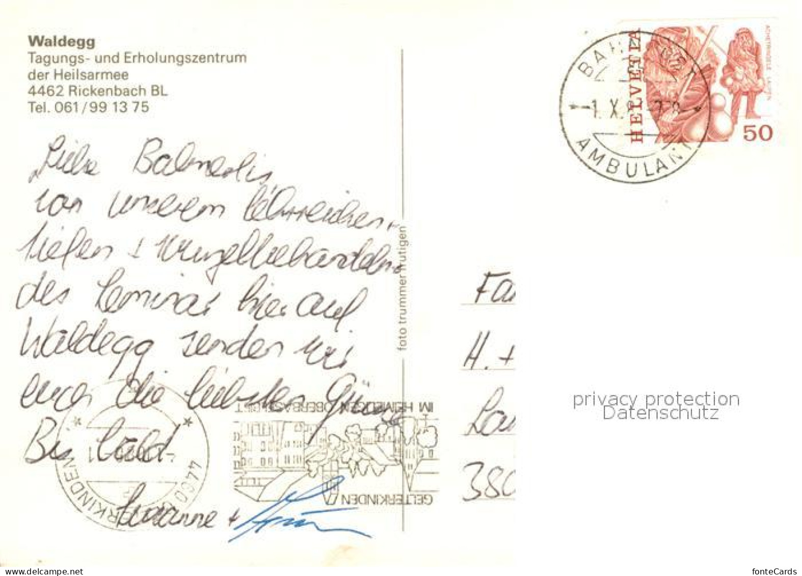 13197950 Rickenbach BL Waldegg Tagungs Erholungszentrum Heilsarmee Rickenbach BL - Other & Unclassified