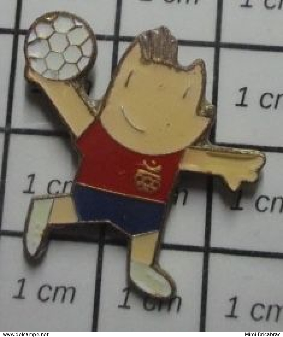 3417 Pin's Pins / Beau Et Rare / JEUX OLYMPIQUES / BARCELONE MASCOTTE COBI HANDBALL - Jeux Olympiques