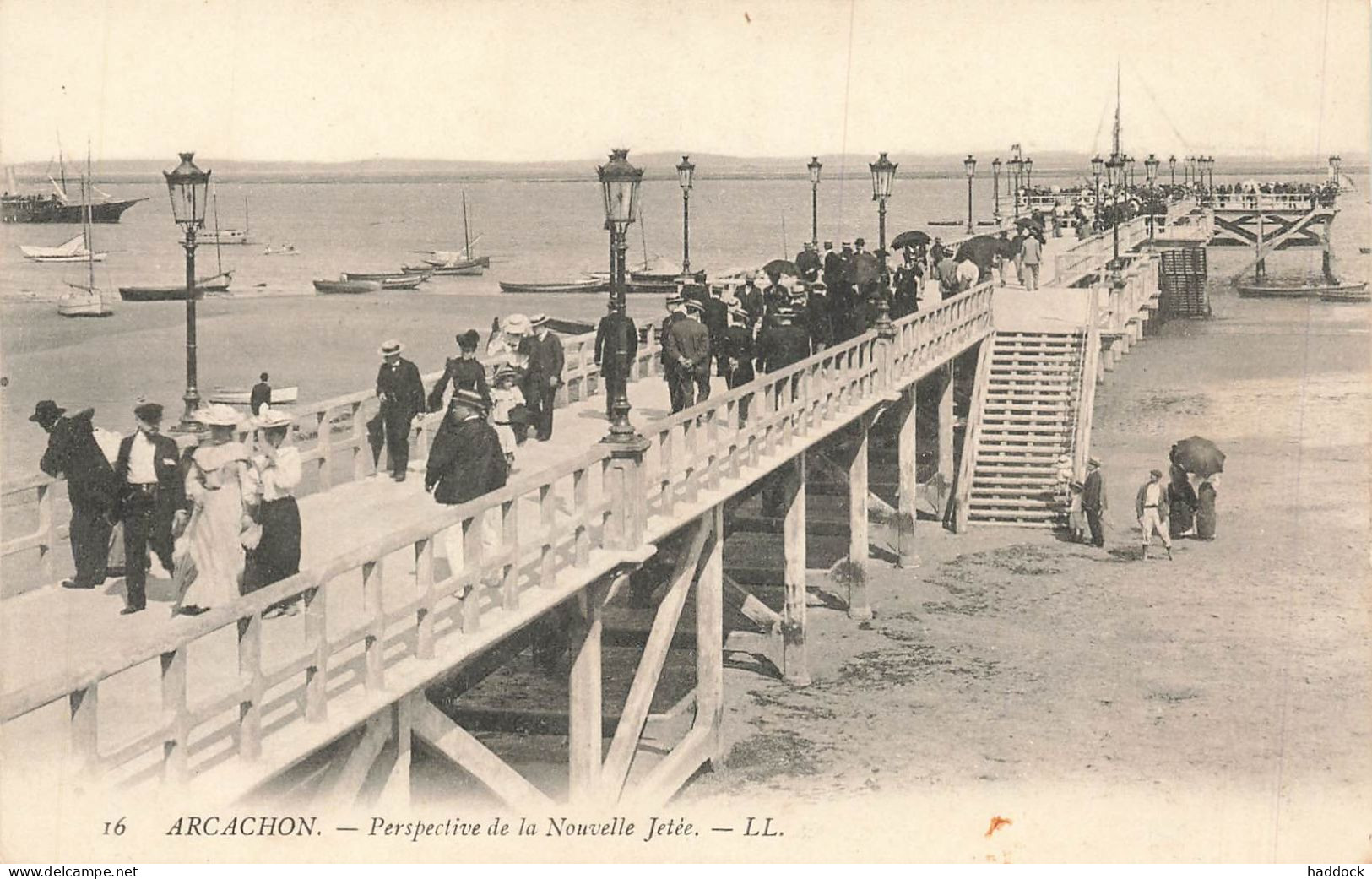 ARCACHON : PERSPECTIVE DE LA NOUVELLE JETEE - Arcachon