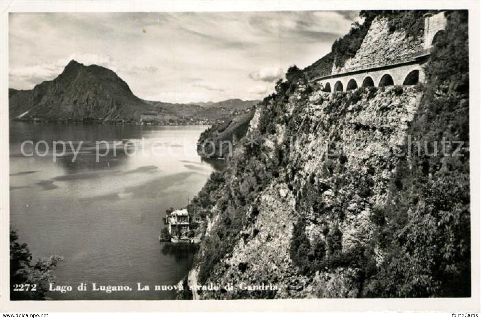 13196284 Gandria Lago Di Lugano Nuova Strada Di Gandria Luganer See Gandria Lago - Autres & Non Classés