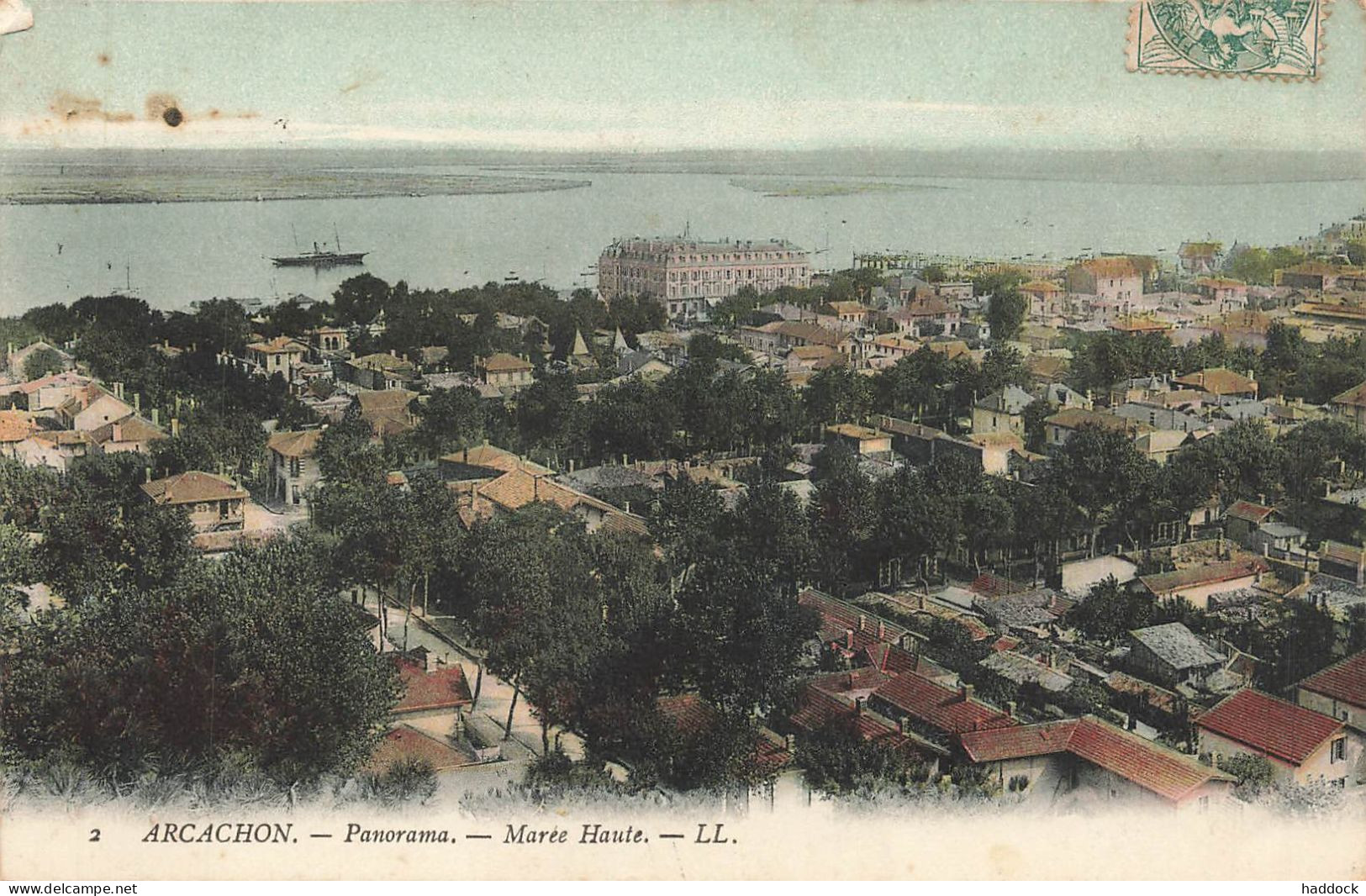 ARCACHON : PANORAMA - MAREE HAUTE - Arcachon