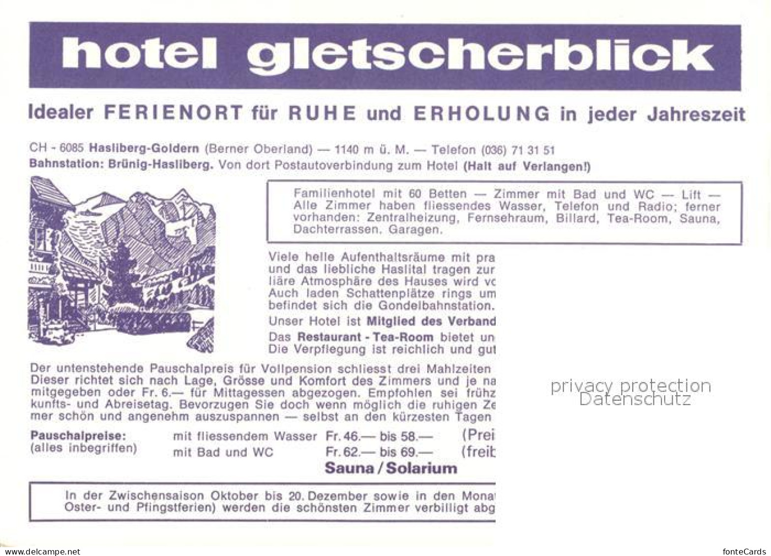 13195991 Hasliberg Goldern Hotel Gletscherblick Hasliberg Goldern - Otros & Sin Clasificación