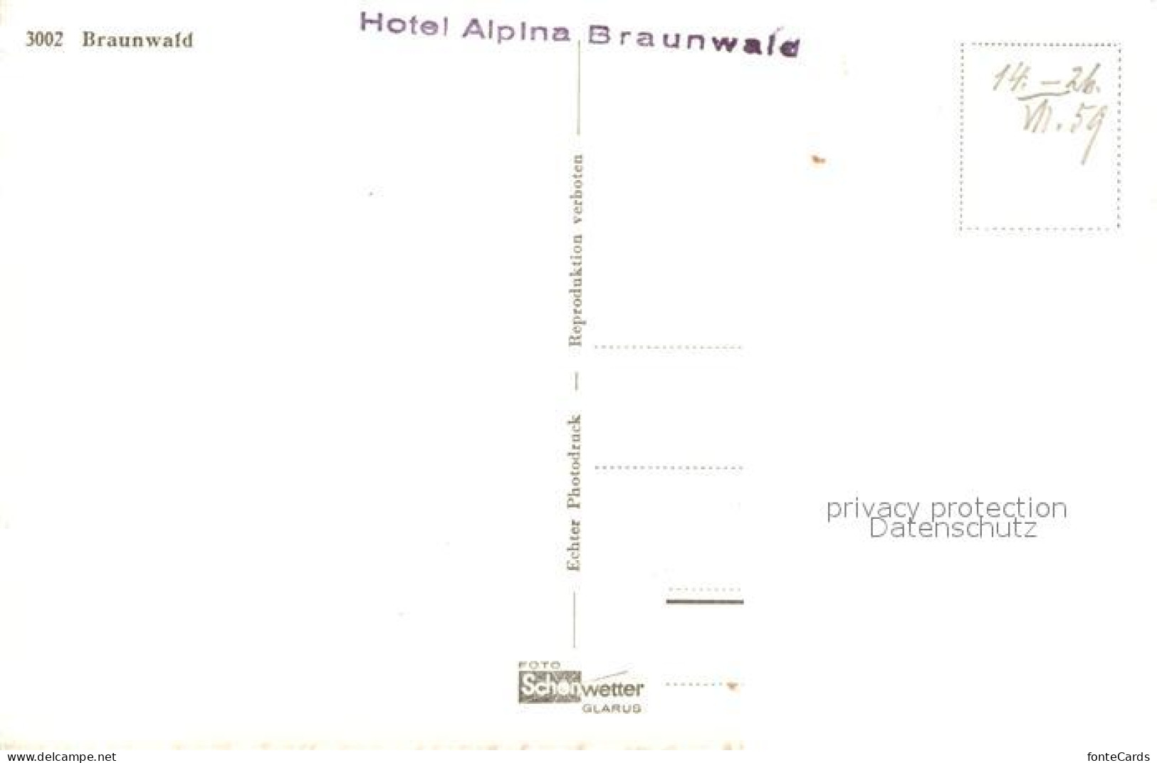 13195832 Braunwald GL Fliegeraufnahme Hotel Alpina Braunwald Braunwald GL - Other & Unclassified