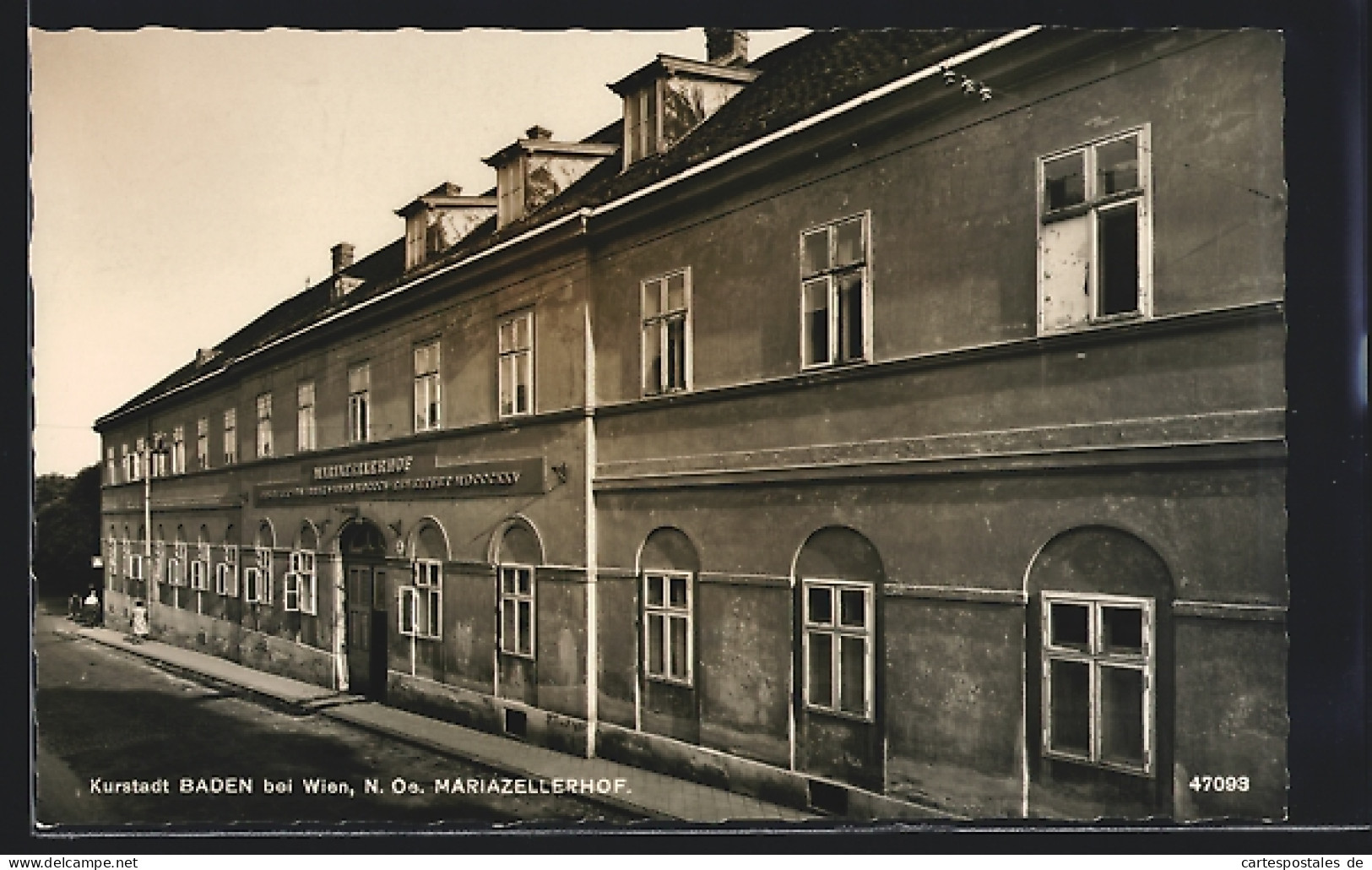 AK Baden B. Wien, Strasse Am Mariazellerhof  - Other & Unclassified
