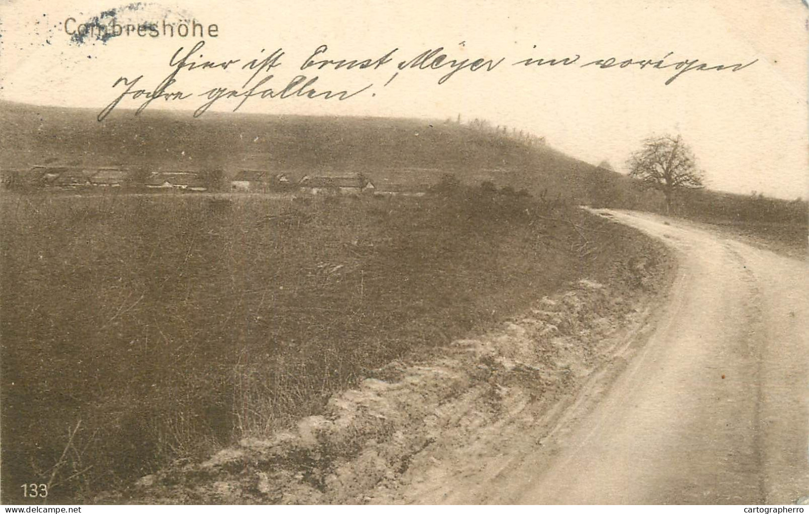 France Die Combreshohe Hill 1916 - Weltkrieg 1914-18