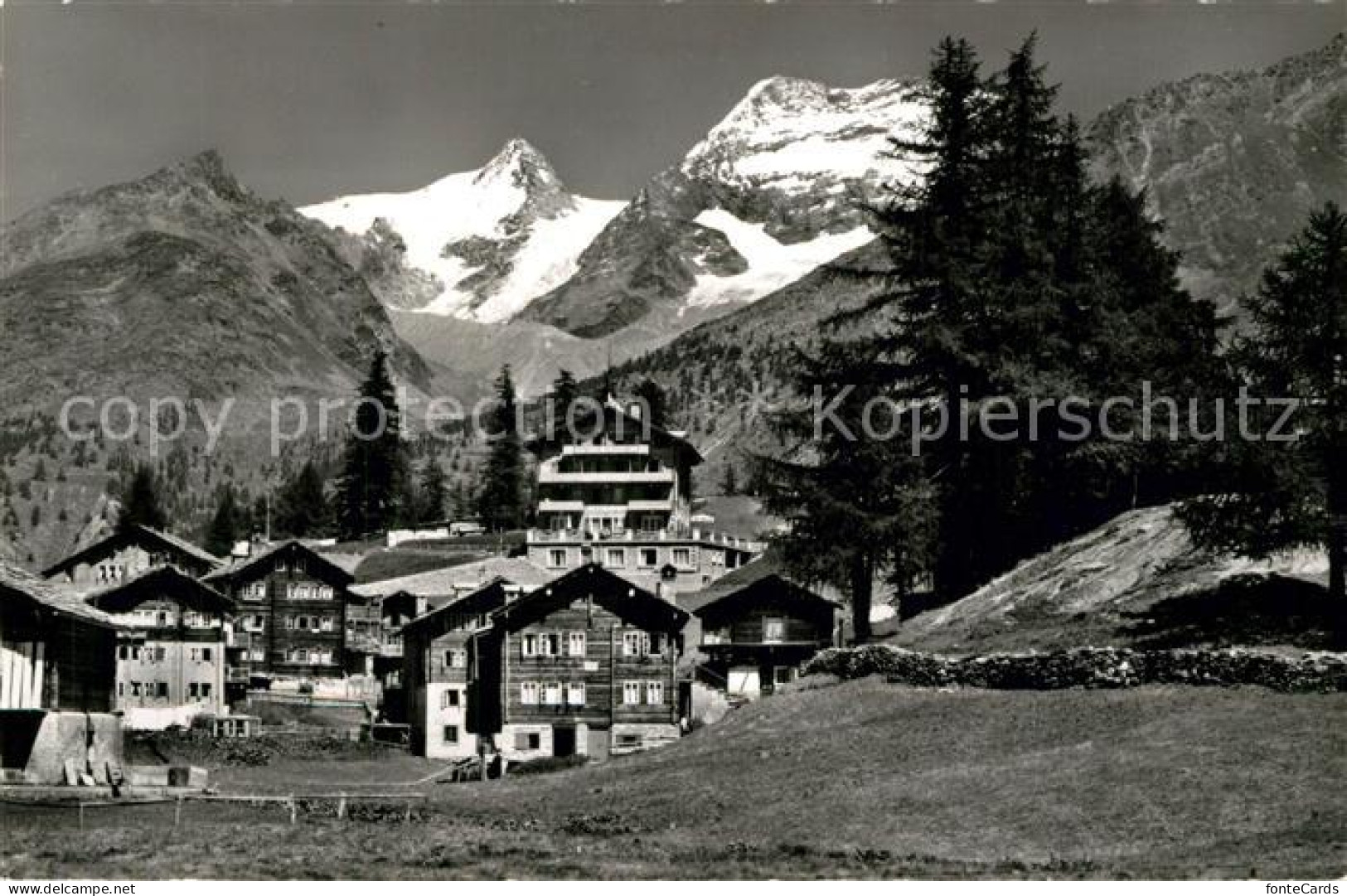 13195412 Saas-Fee Lohmatten Pension Alphubel Fietschhorn Laquinhorn Saas-Fee - Autres & Non Classés