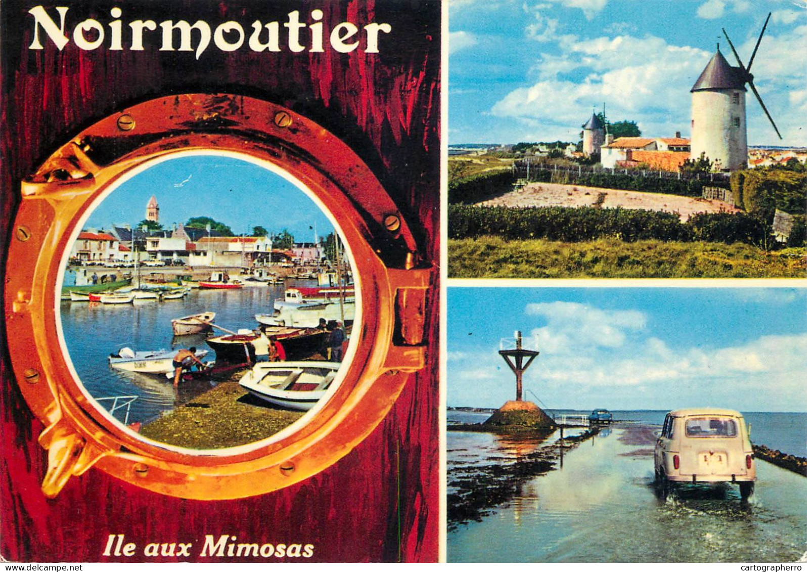 Navigation Sailing Vessels & Boats Themed Postcard Noirmoutier Windmill - Voiliers