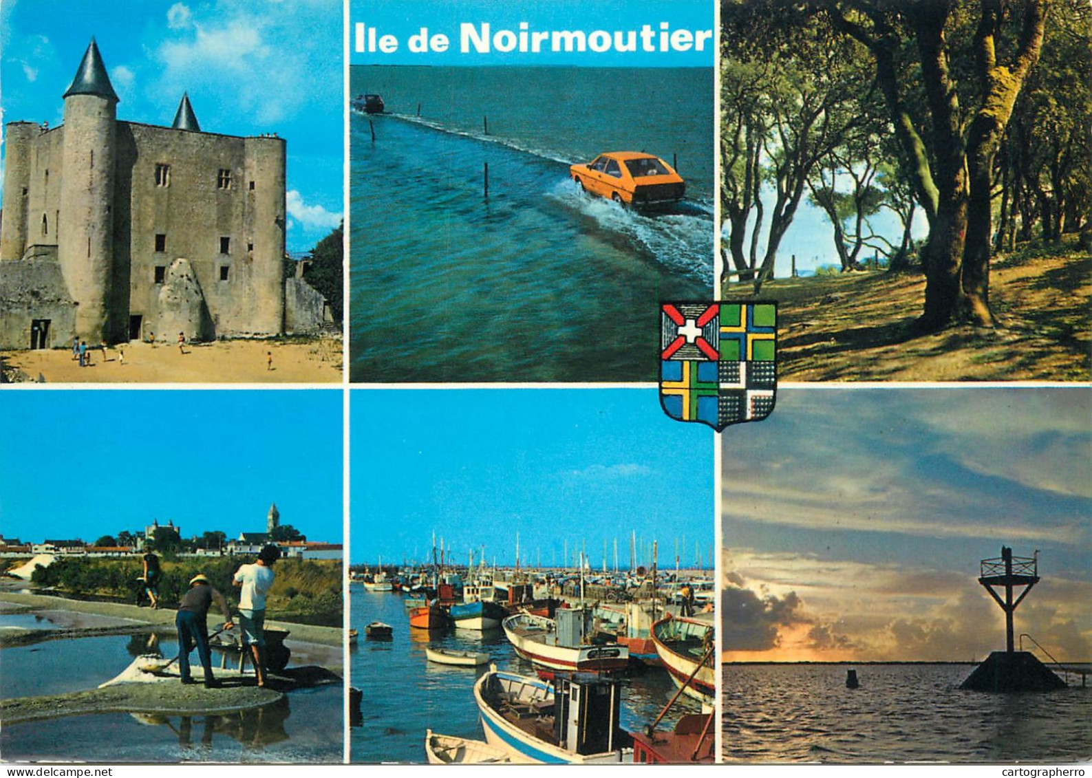 Navigation Sailing Vessels & Boats Themed Postcard Ile De Noirmoutier - Sailing Vessels