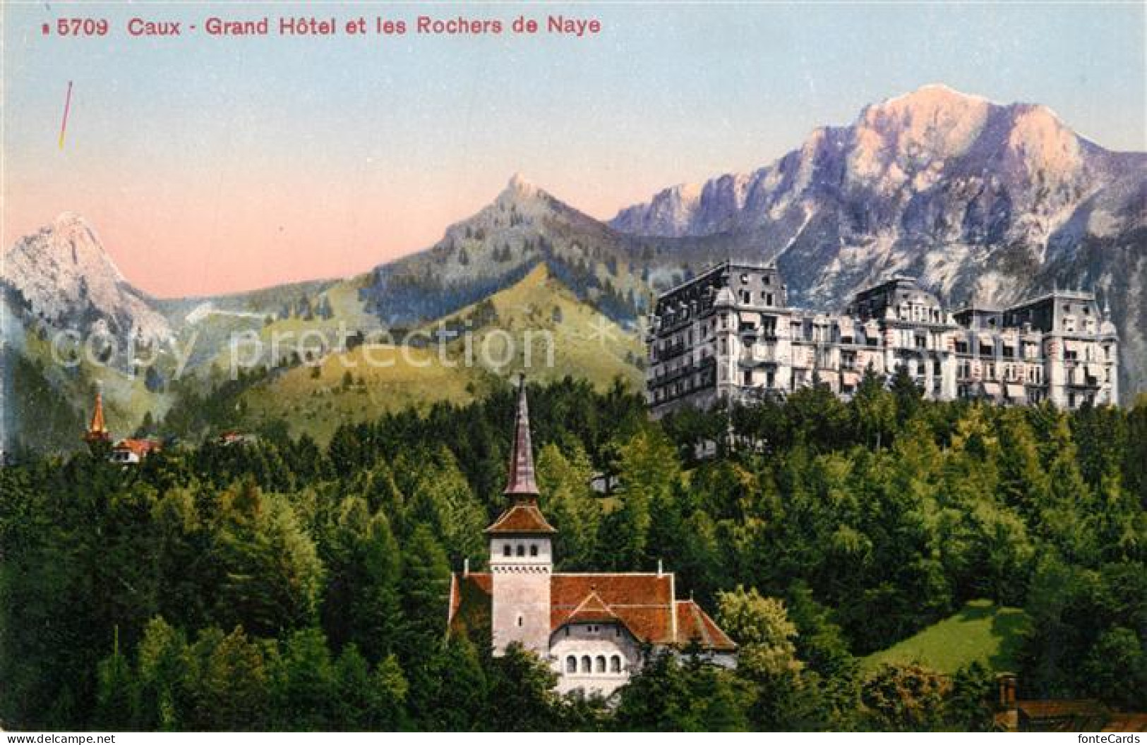 13195294 Caux VD Grand-Hotel Et Les Rochers De Naye Caux VD - Altri & Non Classificati