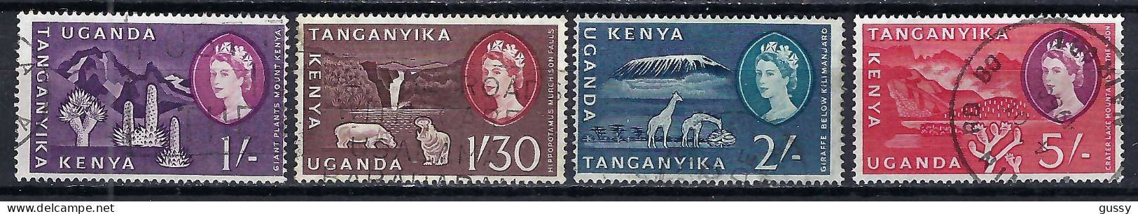KENYA, OUGANDA & TANGANYIKA Ca.1953: Lot D' Obl. - Kenya, Ouganda & Tanganyika