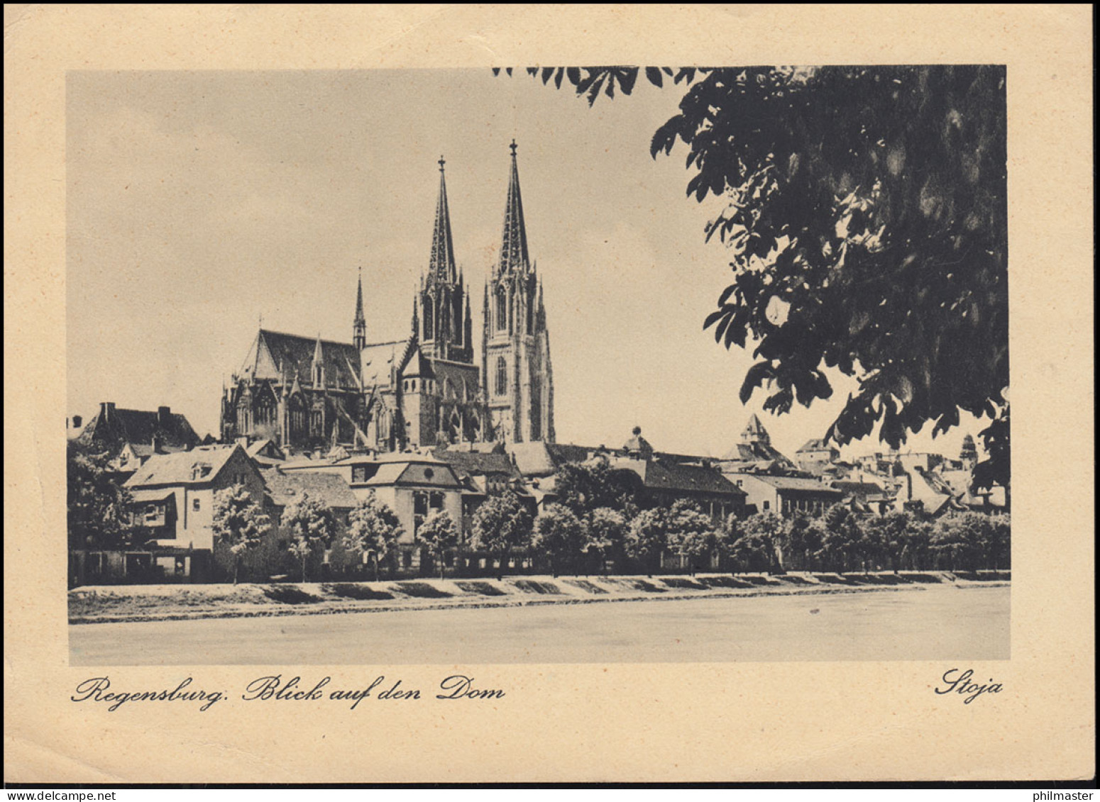 AK Regensburg: Blicka Auf Den Dom, SSt ACHERN (BADEN) HORNISGRINDE  27.10.1948 - Sonstige & Ohne Zuordnung