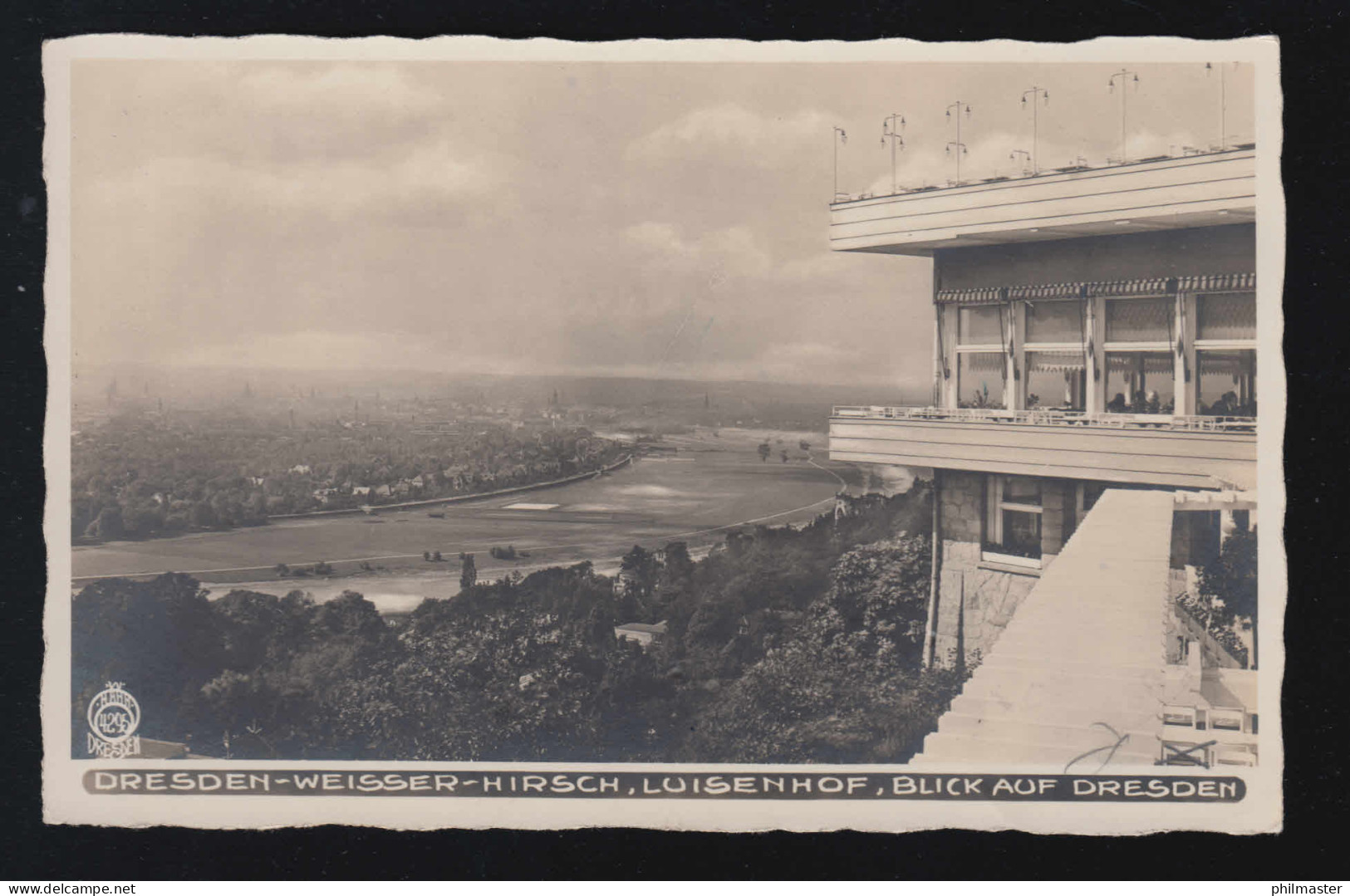 Landpost-Stempel Augustusbad Radeberg Land 22.8.32 Auf AK Dresden Weißer Hirsch - Lettres & Documents