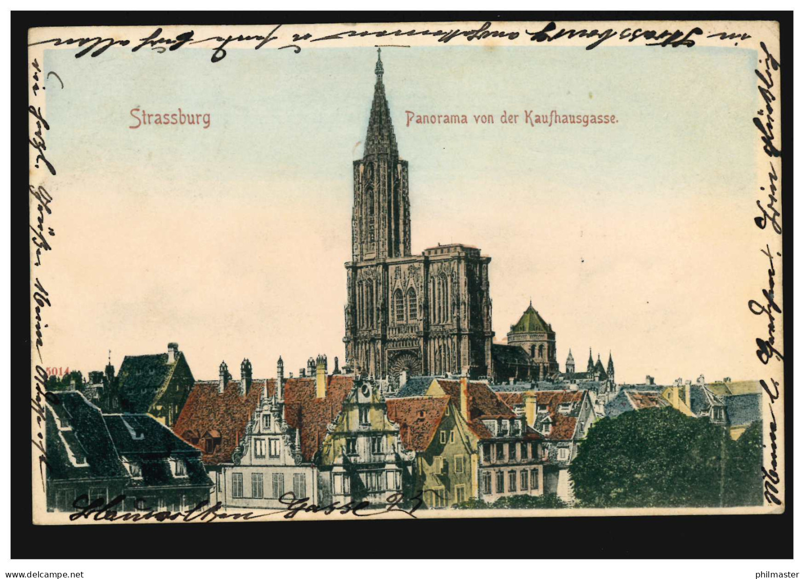 Frankreich AK Strassburg: Panorama Von Der Kaufhausgasse, 15.6.1903 - Sonstige & Ohne Zuordnung