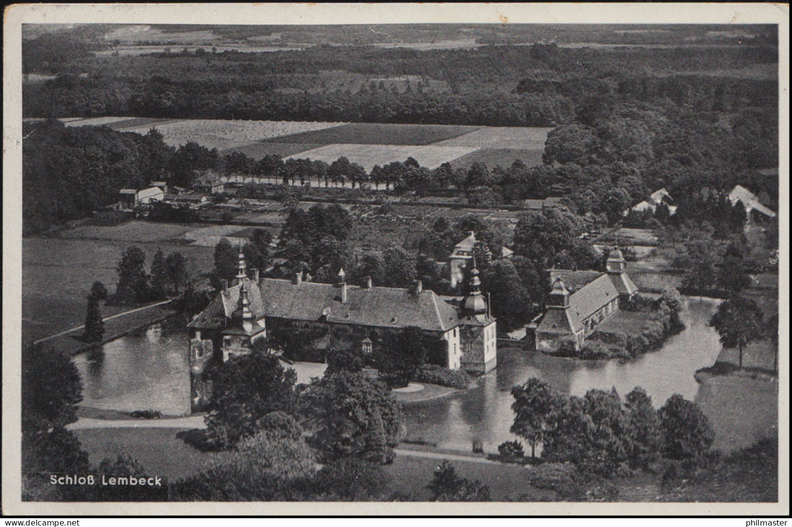 AK Schloss Lembeck - Luftaufnahme, LEMBECK über HARVEST-DORSTEN 30.10.1939 - Sonstige & Ohne Zuordnung