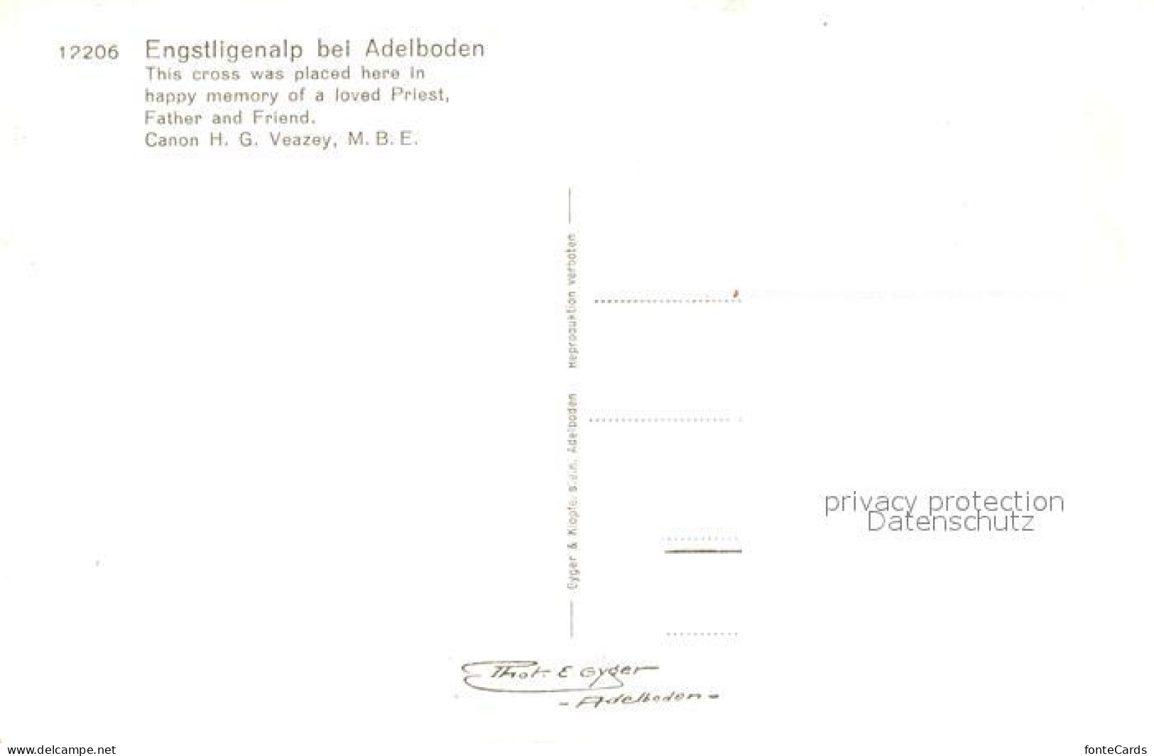 13195290 Adelboden Engstligenalp Kreuz Adelboden - Sonstige & Ohne Zuordnung