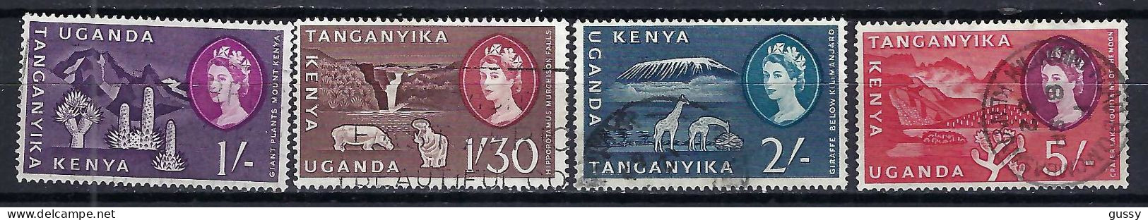 KENYA, OUGANDA & TANGANYIKA Ca.1953: Lot D' Obl. - Kenya, Oeganda & Tanganyika