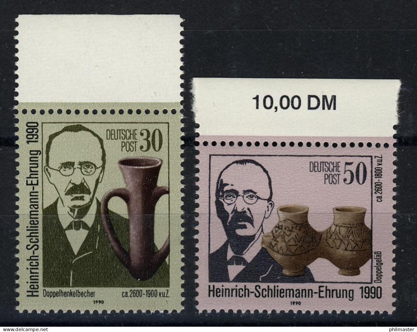 3364-3365 Schliemann 1990, Oberrand-Satz ** - Nuevos