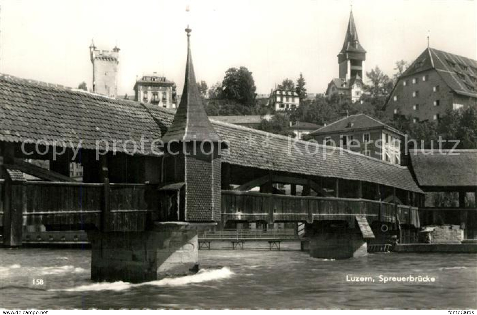 13195273 Luzern LU Spreuerbruecke Holzbruecke Luzern LU - Sonstige & Ohne Zuordnung